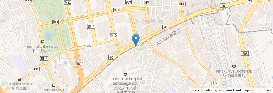 Mapa de ubicacion de ニッポンレンタカー en 日本, 東京都, 新宿区, 渋谷区.
