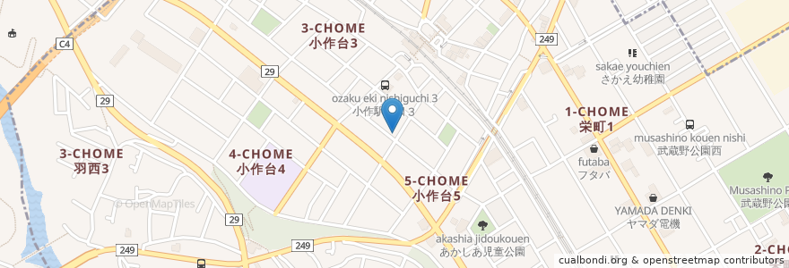 Mapa de ubicacion de 松田医院 en Giappone, Tokyo, 羽村市.