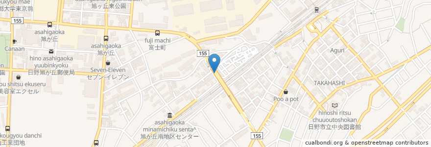 Mapa de ubicacion de 豊田駅北第1駐輪場 en Japan, Tokyo, Hino.