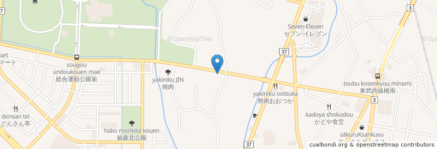Mapa de ubicacion de こばやしクリニック en Japan, 栃木県, 栃木市.