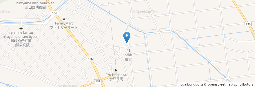 Mapa de ubicacion de 村田歯科医院 en Japón, Prefectura De Shizuoka, 伊豆の国市.