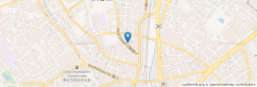 Mapa de ubicacion de 先斗入ル en 日本, 東京都, 渋谷区.