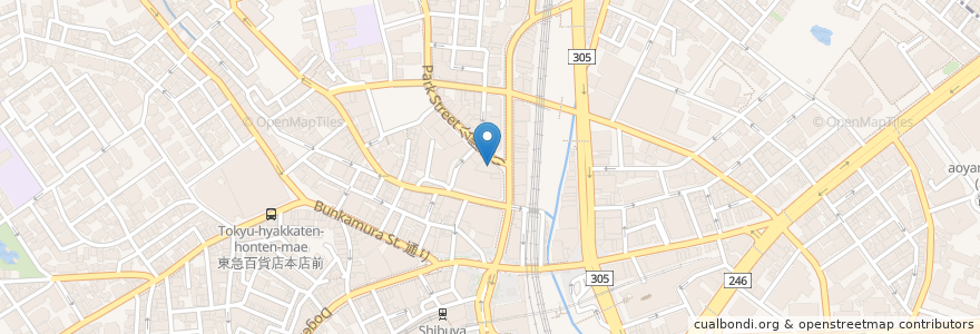 Mapa de ubicacion de 東京スター銀行 en Япония, Токио, Сибуя.