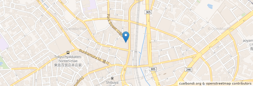 Mapa de ubicacion de 三井住友銀行 en Jepun, 東京都, 渋谷区.