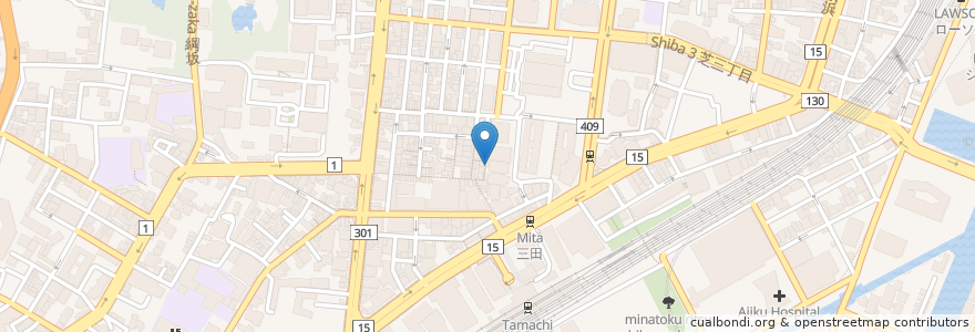 Mapa de ubicacion de PARK専用駐車場 en اليابان, 東京都, 港区.