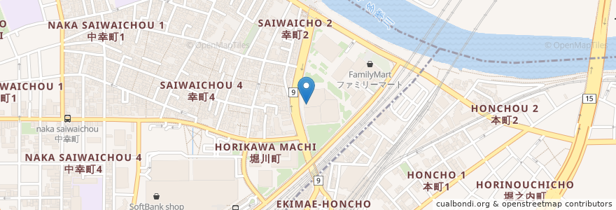 Mapa de ubicacion de 大野クリニック en 日本, 神奈川県, 川崎市.