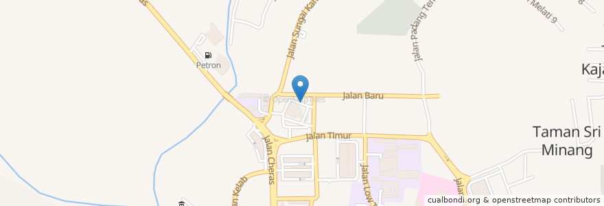Mapa de ubicacion de Parking Masjid en Malaysia, Selangor, Majlis Perbandaran Kajang.