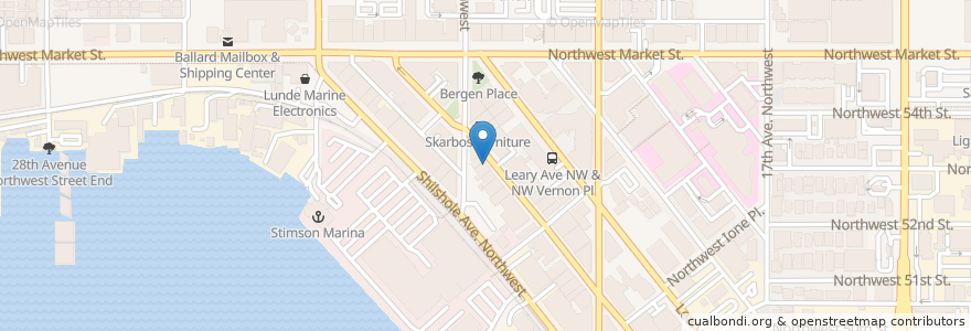Mapa de ubicacion de D'Ambrosio Gelato en Amerika Syarikat, Washington, King County, Seattle.