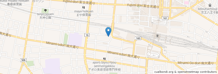 Mapa de ubicacion de Rショップ八王子 en Japan, Tokio, 八王子市.