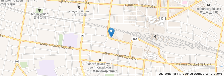 Mapa de ubicacion de G.M. en 일본, 도쿄도, 八王子市.