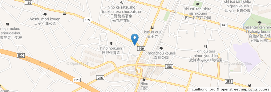 Mapa de ubicacion de こばやし 皮膚科 en Japan, Tokyo, Hino.