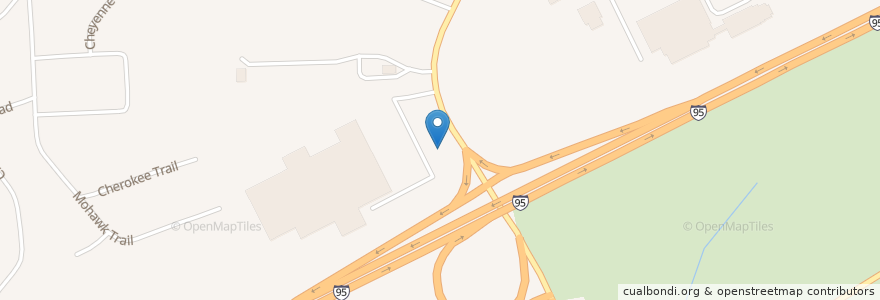 Mapa de ubicacion de Hopkins Hill Park and Ride en Stati Uniti D'America, Rhode Island, Kent County, West Greenwich.