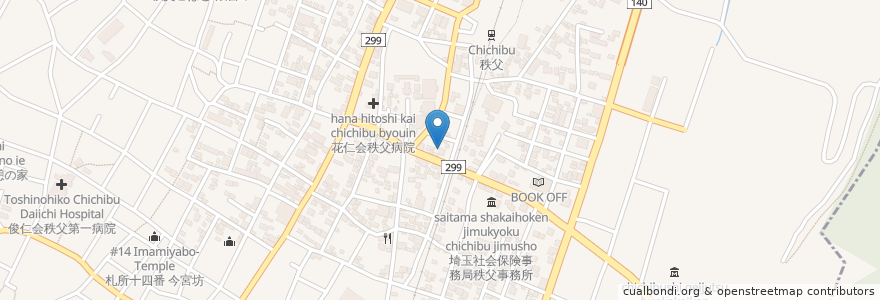 Mapa de ubicacion de 武蔵屋 en Japon, Préfecture De Saitama, 秩父市.