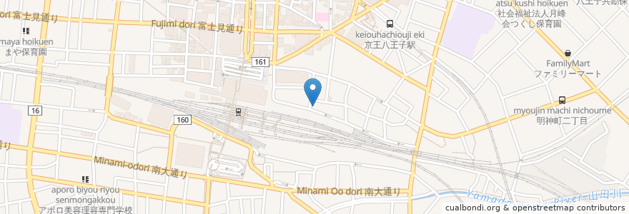 Mapa de ubicacion de NICO CAFE en Giappone, Tokyo, 八王子市.