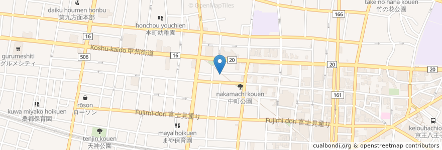 Mapa de ubicacion de Coco壱番屋 en Japonya, 東京都, 八王子市.