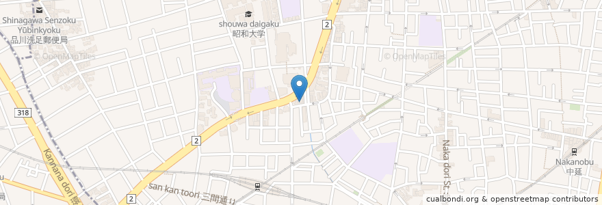 Mapa de ubicacion de モスバーガー en 일본, 도쿄도, 品川区.