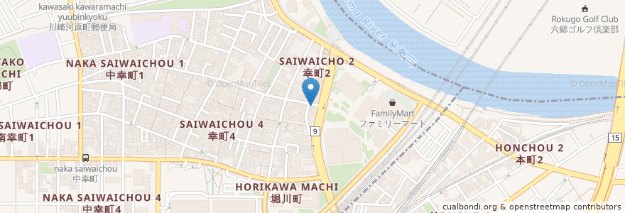 Mapa de ubicacion de 居酒屋 北斗 en اليابان, كاناغاوا, 川崎市.