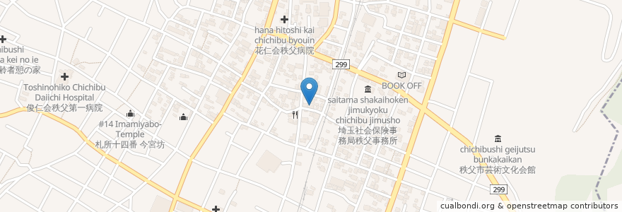 Mapa de ubicacion de 有限会社武島屋 en Japão, 埼玉県, 秩父市.