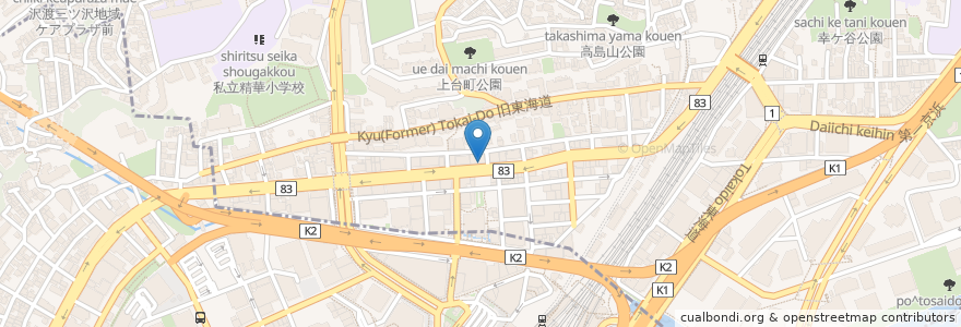 Mapa de ubicacion de ENEOS en Jepun, 神奈川県, 横浜市, 神奈川区.