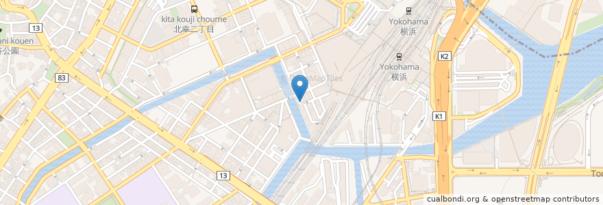 Mapa de ubicacion de Big Echo en 일본, 가나가와현, 요코하마시, 西区.