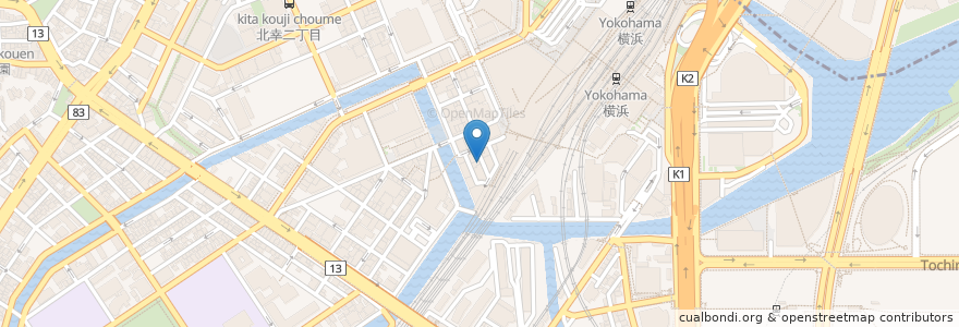 Mapa de ubicacion de 志満津 en Japão, 神奈川県, 横浜市, 西区.