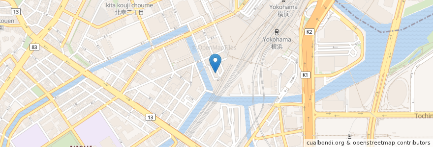 Mapa de ubicacion de とん太 en Japão, 神奈川県, 横浜市, 西区.