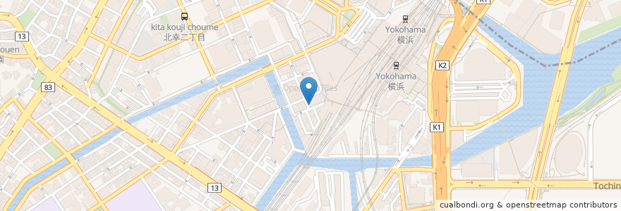 Mapa de ubicacion de slot king en 일본, 가나가와현, 요코하마시, 西区.