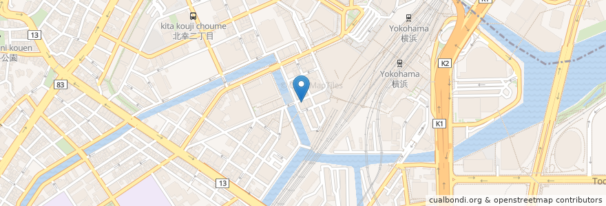 Mapa de ubicacion de 三井住友銀行 en Japonya, 神奈川県, 横浜市, 西区.