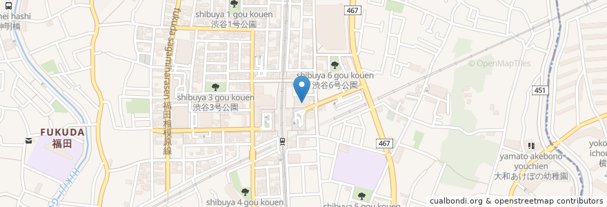 Mapa de ubicacion de エスプレッシーヴォコーヒー en Japão, 神奈川県, 大和市.