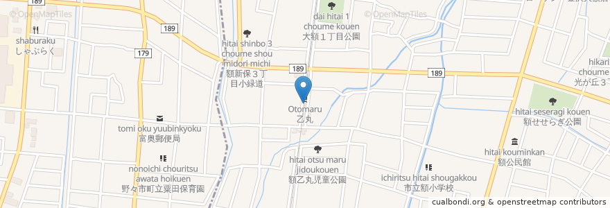 Mapa de ubicacion de 乙丸駅前自転車駐車場 en Japão, 石川県, 金沢市.