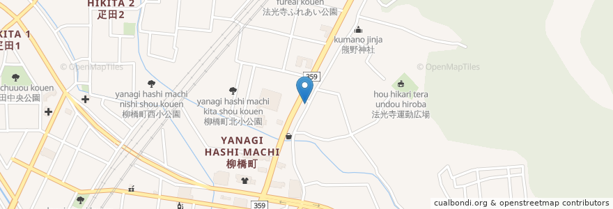 Mapa de ubicacion de 柳橋駐輪場 en 일본, 이시카와현, 金沢市.