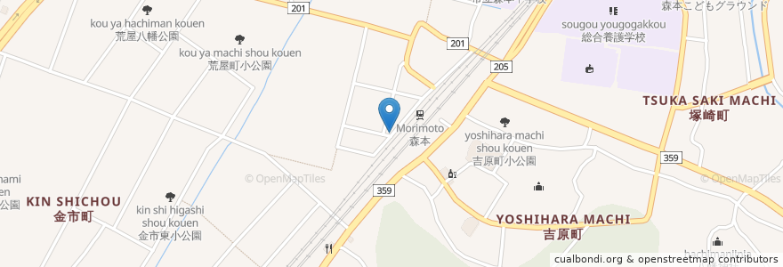 Mapa de ubicacion de 森本駅西自転車駐車場 en ژاپن, 石川県, 金沢市.
