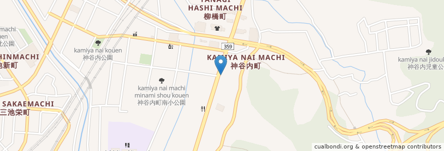 Mapa de ubicacion de 神谷内自転車駐輪場１ en Jepun, 石川県, 金沢市.