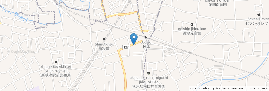 Mapa de ubicacion de 日高屋 en Jepun, 東京都, 東村山市.
