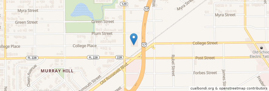 Mapa de ubicacion de Subway en アメリカ合衆国, フロリダ州, デュバル郡, ジャクソンビル.