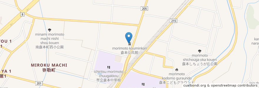 Mapa de ubicacion de 森本公民館 en Japão, 石川県, 金沢市.