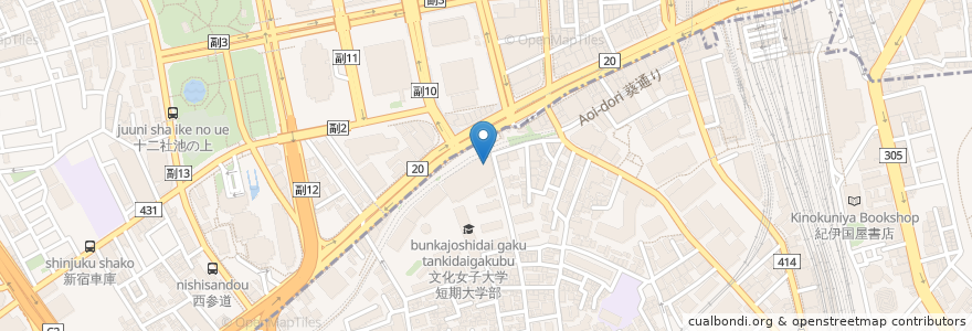 Mapa de ubicacion de PIZZA SALVATORE en Japon, Tokyo, Shinjuku, 渋谷区.