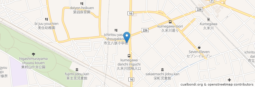 Mapa de ubicacion de ますだや en 日本, 東京都, 東村山市.