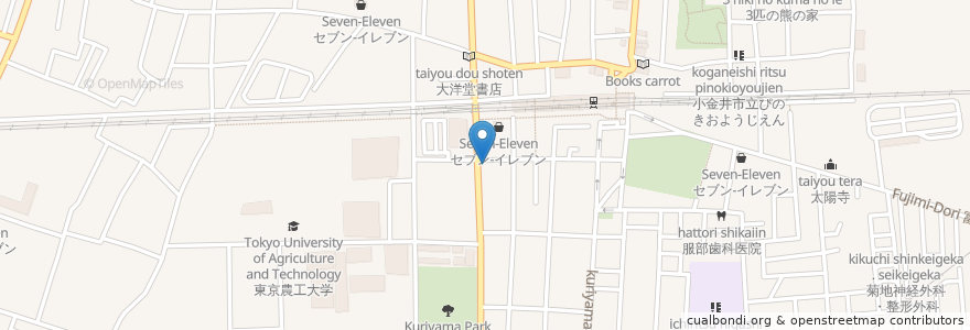 Mapa de ubicacion de のなか歯科医院 en Japonya, 東京都, 小金井市.