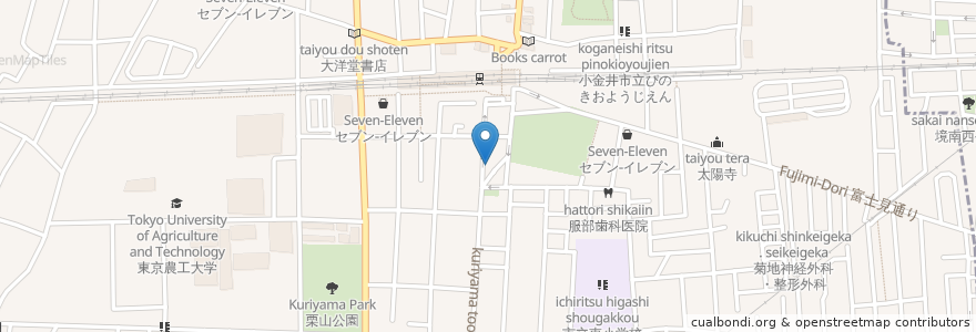 Mapa de ubicacion de トーワパーキング en Japão, Tóquio, 小金井市.