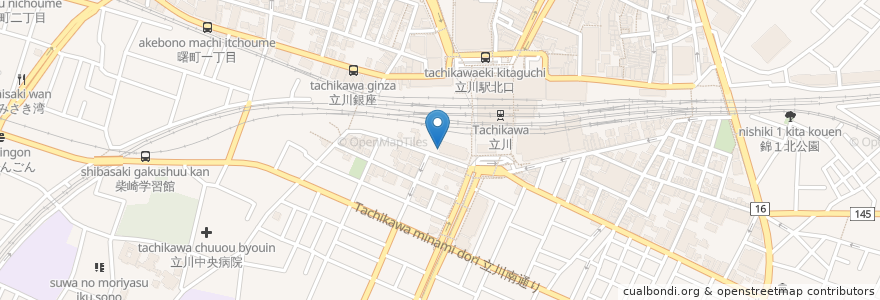 Mapa de ubicacion de ドトールコーヒーハウス en Japão, Tóquio, 立川市.