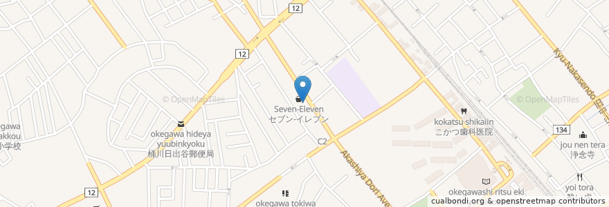 Mapa de ubicacion de 泉整形外科内科 en 일본, 사이타마현, 桶川市.