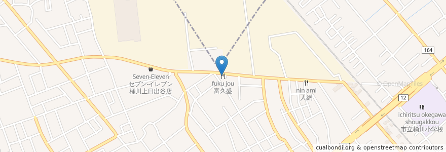 Mapa de ubicacion de 富久盛 en Japonya, 埼玉県, 桶川市.