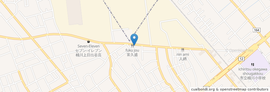 Mapa de ubicacion de ぐりんぴい en Japan, Präfektur Saitama, 桶川市.