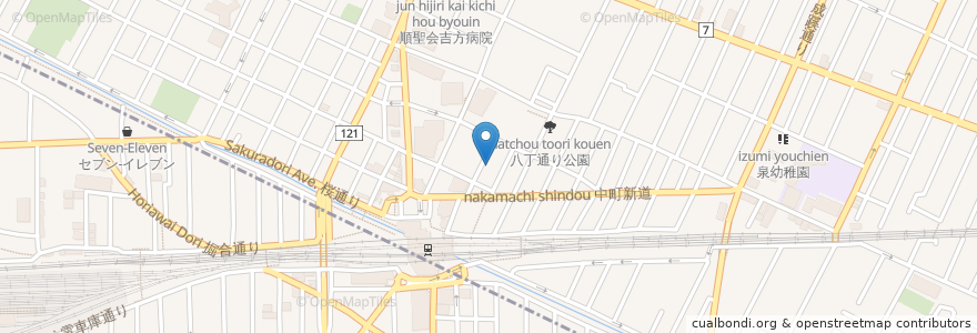 Mapa de ubicacion de 三鷹駅中町第2自転車駐車場 en 일본, 도쿄도, 武蔵野市.