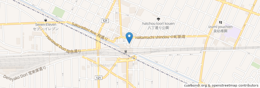 Mapa de ubicacion de くろまる en Japonya, 東京都.