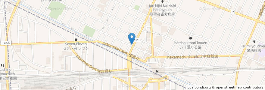 Mapa de ubicacion de 三井のリパーク en Jepun, 東京都, 武蔵野市.