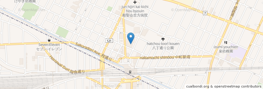 Mapa de ubicacion de 三鷹リボン歯科・矯正歯科 en Japón, Tokio, Musashino.