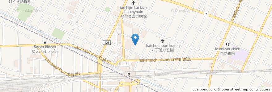 Mapa de ubicacion de インドラ en Japonya, 東京都, 武蔵野市.