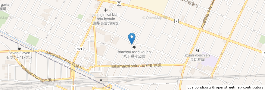 Mapa de ubicacion de 珈琲壹番館 en 일본, 도쿄도, 武蔵野市.